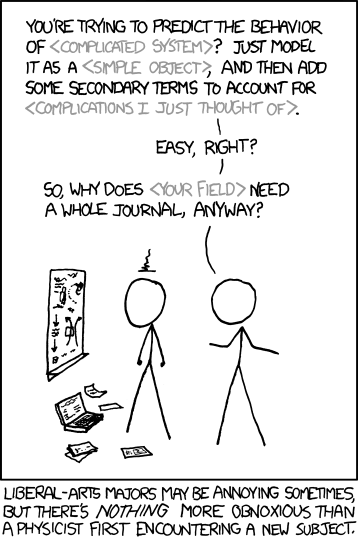 In the largely theoretical world of physics, building a basic model to represent the core of the problem and adding complexity piece-wise is a well-respected and widely used method.
In other fields, it is not.