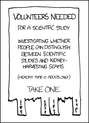 Kidney theft is an urban legend wherein an unwitting traveler has his or her kidney harvested for transplant without permission. A story about a traveler waking up in a bathtub full of ice with a hastily stitched up side and a note saying “go to the hospital” made the rounds via email in the late 90’s.

Your curators have written about the author’s fascination with the trappings of science before. Not content with just a veneer of science, the author is fusing his fascinations on science with his fantasies about harvesting organs from unwilling patients. His fantasies are clearly evolving, and it won’t be long now until he must act them out.

Statistically speaking, most serial killers are white males in their twenties or thirties who target strangers near their homes or places of work. Childhood developmental characteristics of serial killers most frequently include day dreaming, compulsive masturbation, and isolation. The isolation of a serial killer often leads to feelings of inadequacy, often in relation to the opposite sex. In other words, the archetypal male protagonist of most xkcd comics.